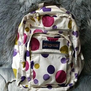 Jansport polka dot backpack